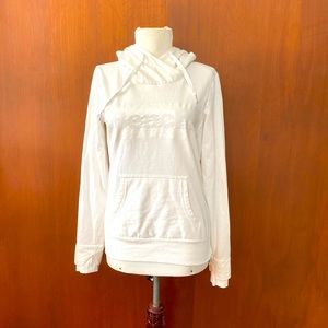 Bench white sweatshirt with hood
